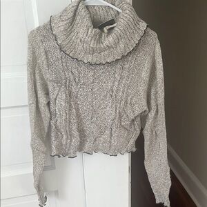 NWT Urban Outfitters Cozy Beige Turtleneck Sweater